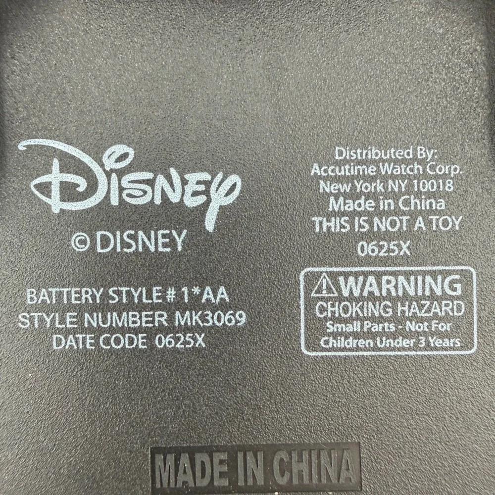 Disney Mickey Mouse 1928 Wall Clock Black Frame MK3069 Quartz Movement 9.75 Inch